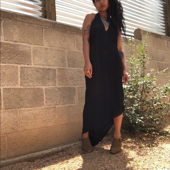 bebe Dresses & Skirts - Asymmetrical Hem Maxi Dress